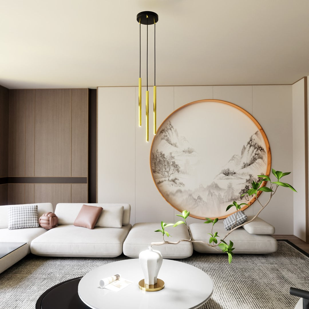 Loftlampe SELTER 3 Premium - Sort / Guld - Nordic Unique