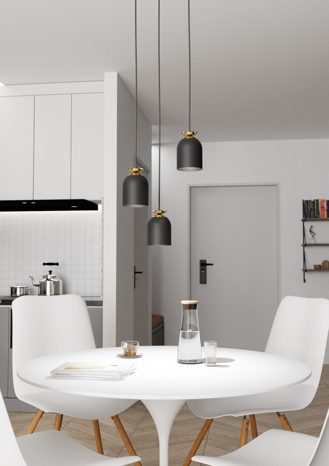 Loftlampe TARGET 3 Premium - Sort / Guld - Nordic Unique