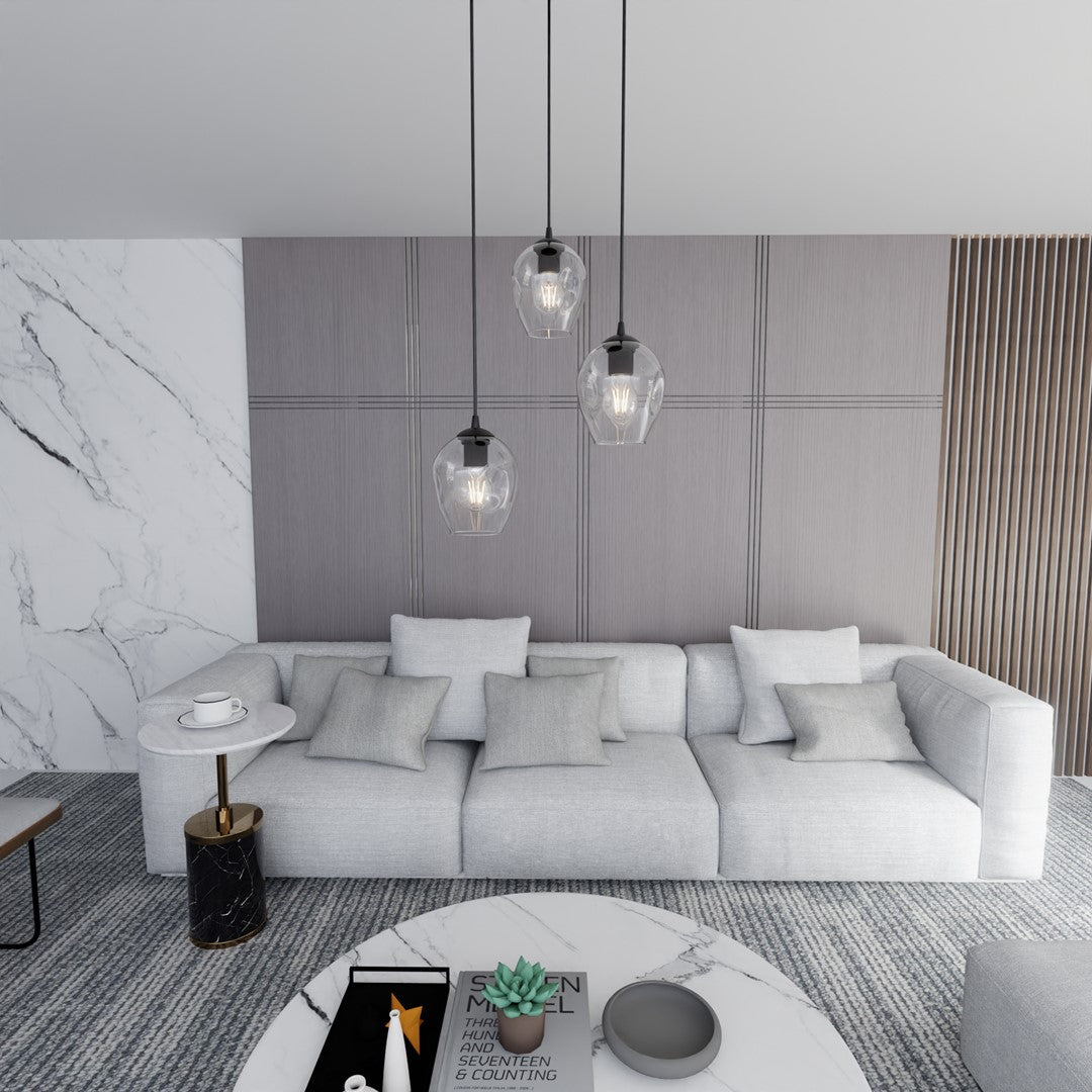 Loftlampe ISTAR 3 Premium Gennemsigtig - Sort - Nordic Unique