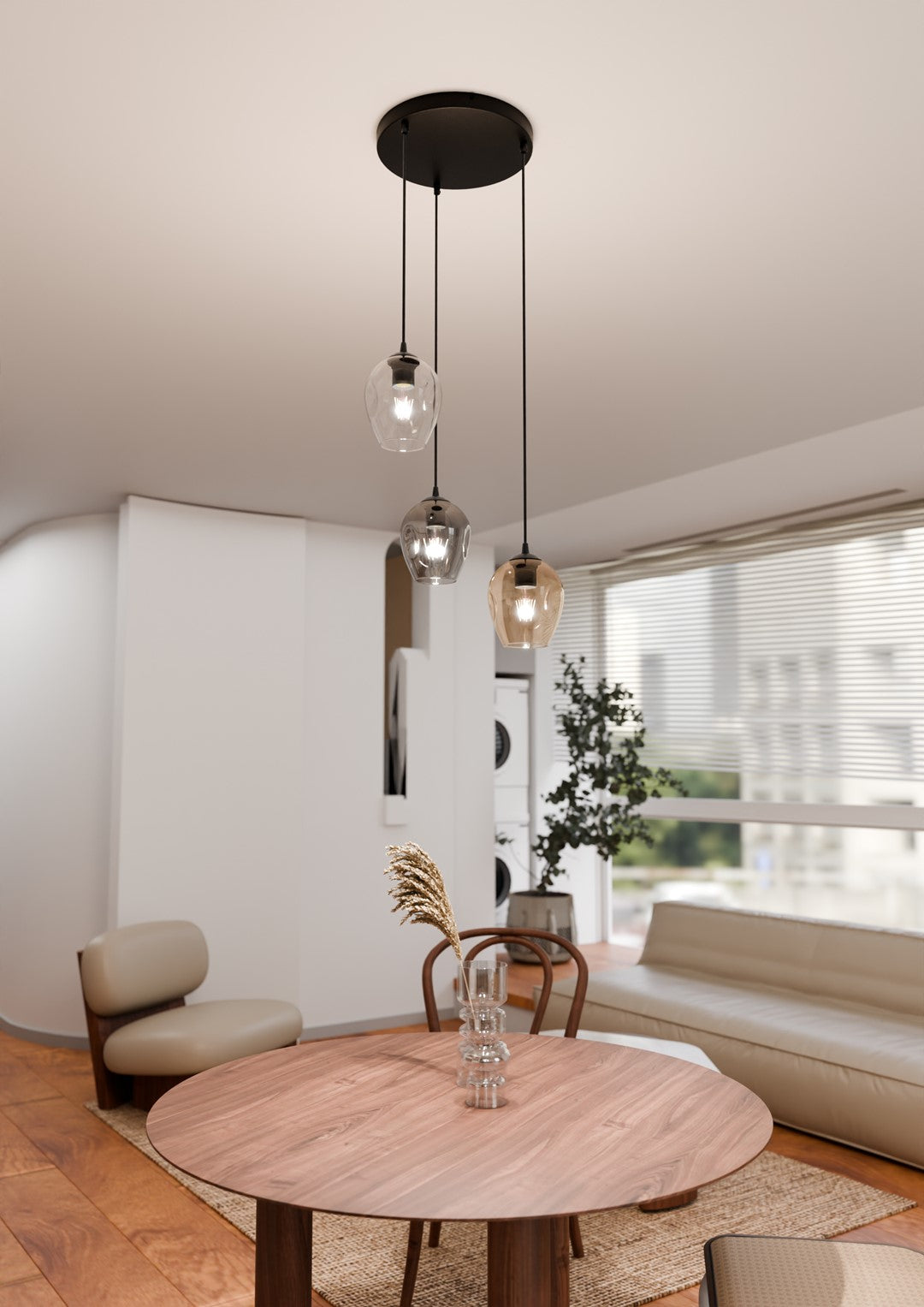 Loftlampe ISTAR 3 Premium - Sort / Grafit / Rav - Nordic Unique