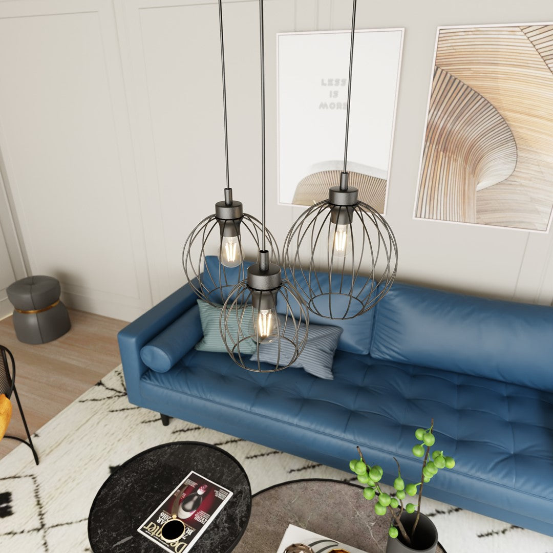 Loftlampe NANDO 3 Premium - Sort - Nordic Unique