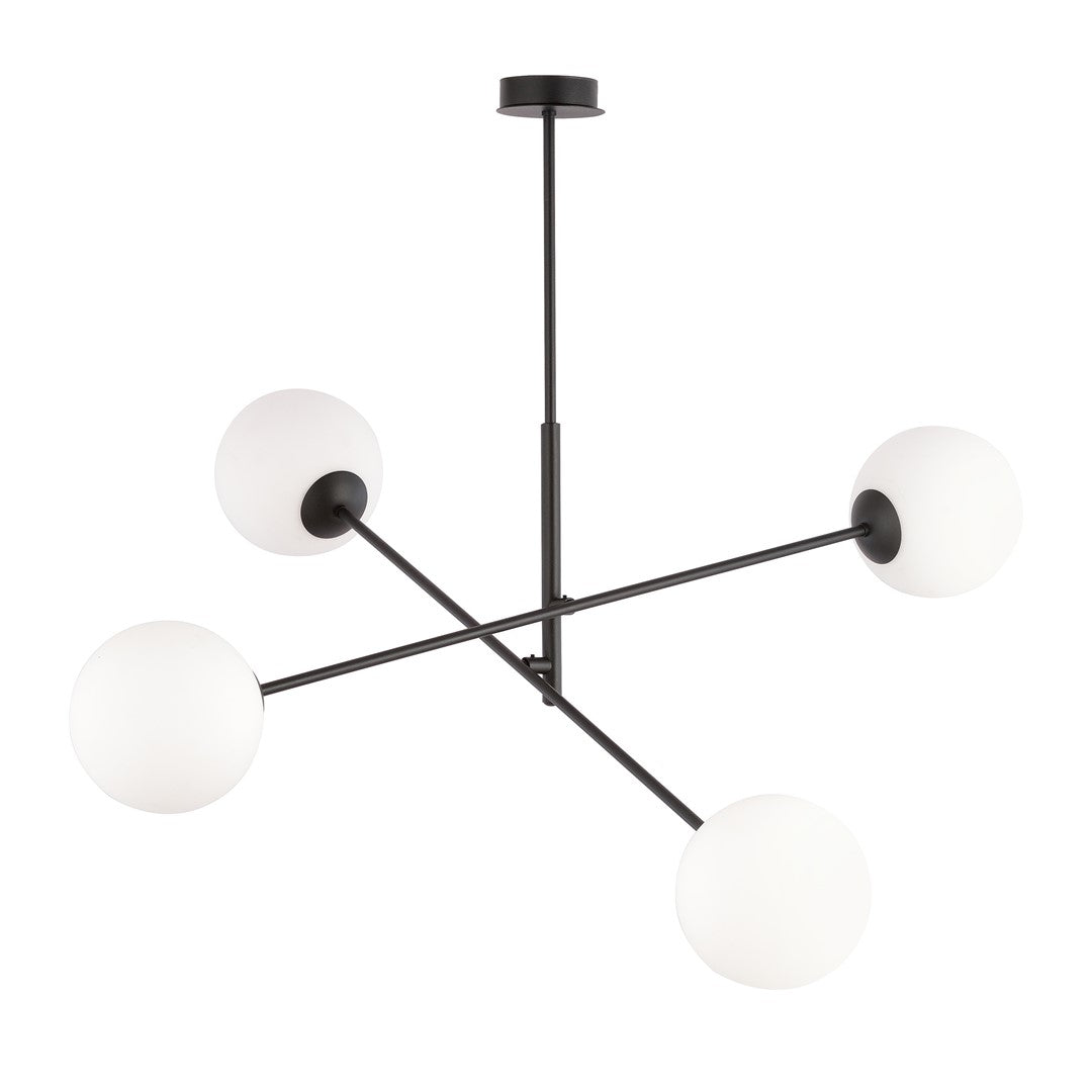 Loftlampe LINEAR 4 - Sort / Hvid - Nordic Unique