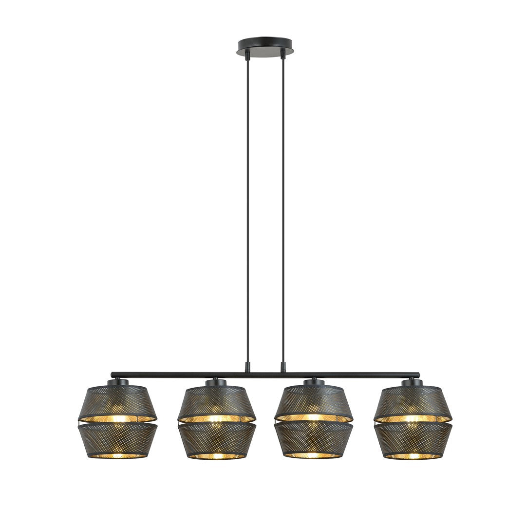 Loftlampe MALIA 4 - Sort / Guld - Nordic Unique