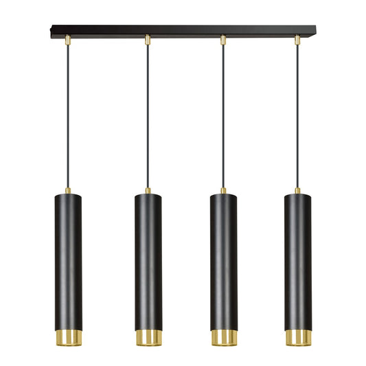 Loftlampe KIBO 4 - Sort / Guld - Nordic Unique