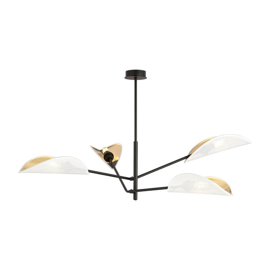 Loftlampe VENE 4 - Sort / Hvid / Guld - Nordic Unique