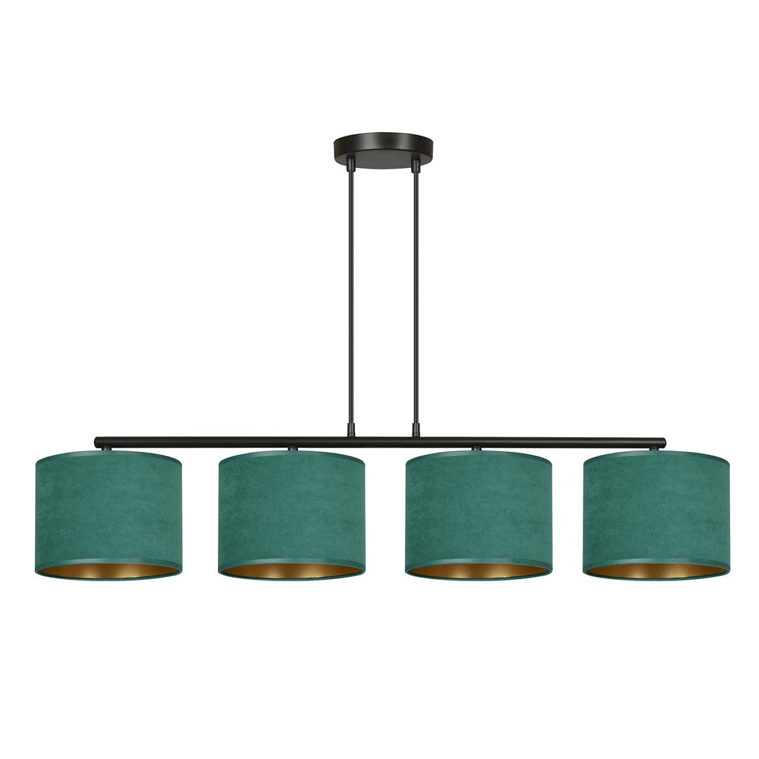 Loftlampe HILDE 4 - Grøn / Guld / Sort - Nordic Unique