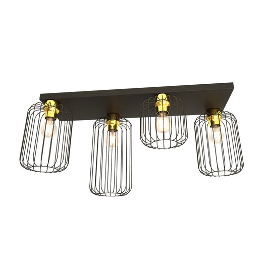 Loftlampe BARN 4 - Sort / Guld - Nordic Unique