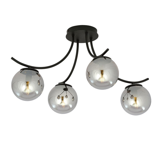 Loftlampe BOSTON 4 - Sort / Grafit - Nordic Unique