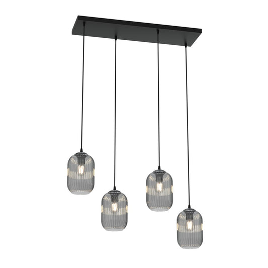 Loftlampe VERDI 4 - Sort / Grafit - Nordic Unique