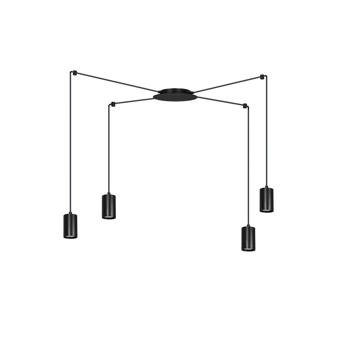 Loftlampe TRAKER 4 - Sort - Nordic Unique