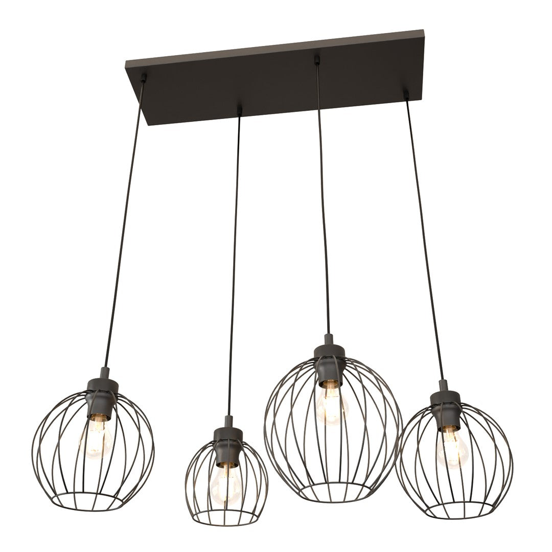 Loftlampe NANDO 4 - Sort - Nordic Unique