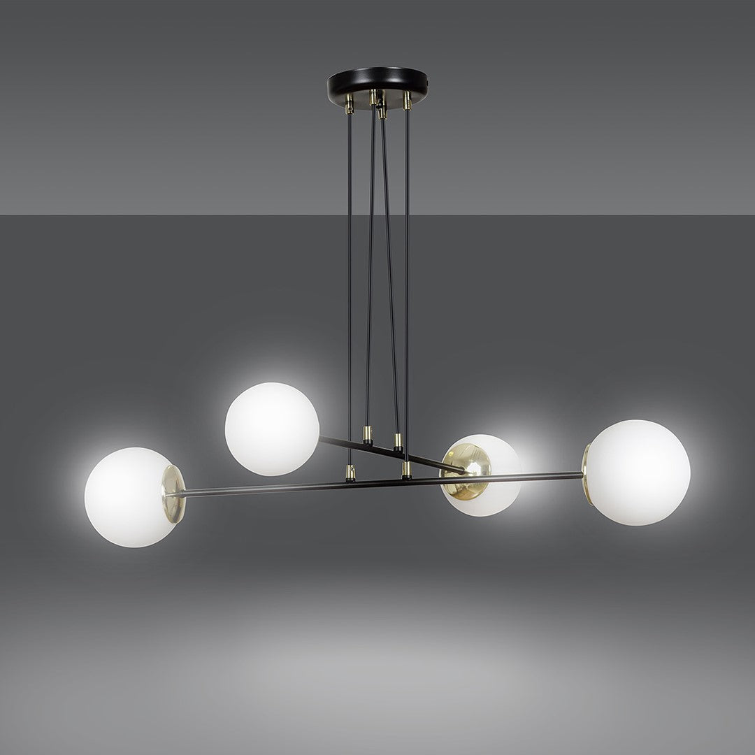 Loftlampe OGNIS 4 - Sort - Nordic Unique