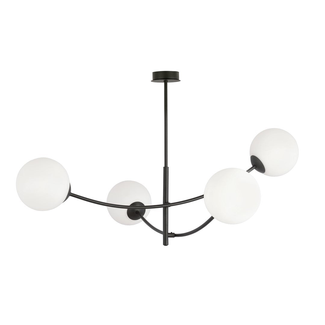 Loftlampe HUNTER 4 - Sort / Hvid - Nordic Unique