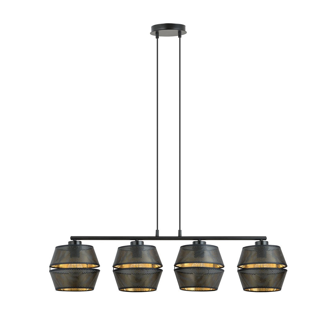 Loftlampe MALIA 4 - Sort / Guld - Nordic Unique