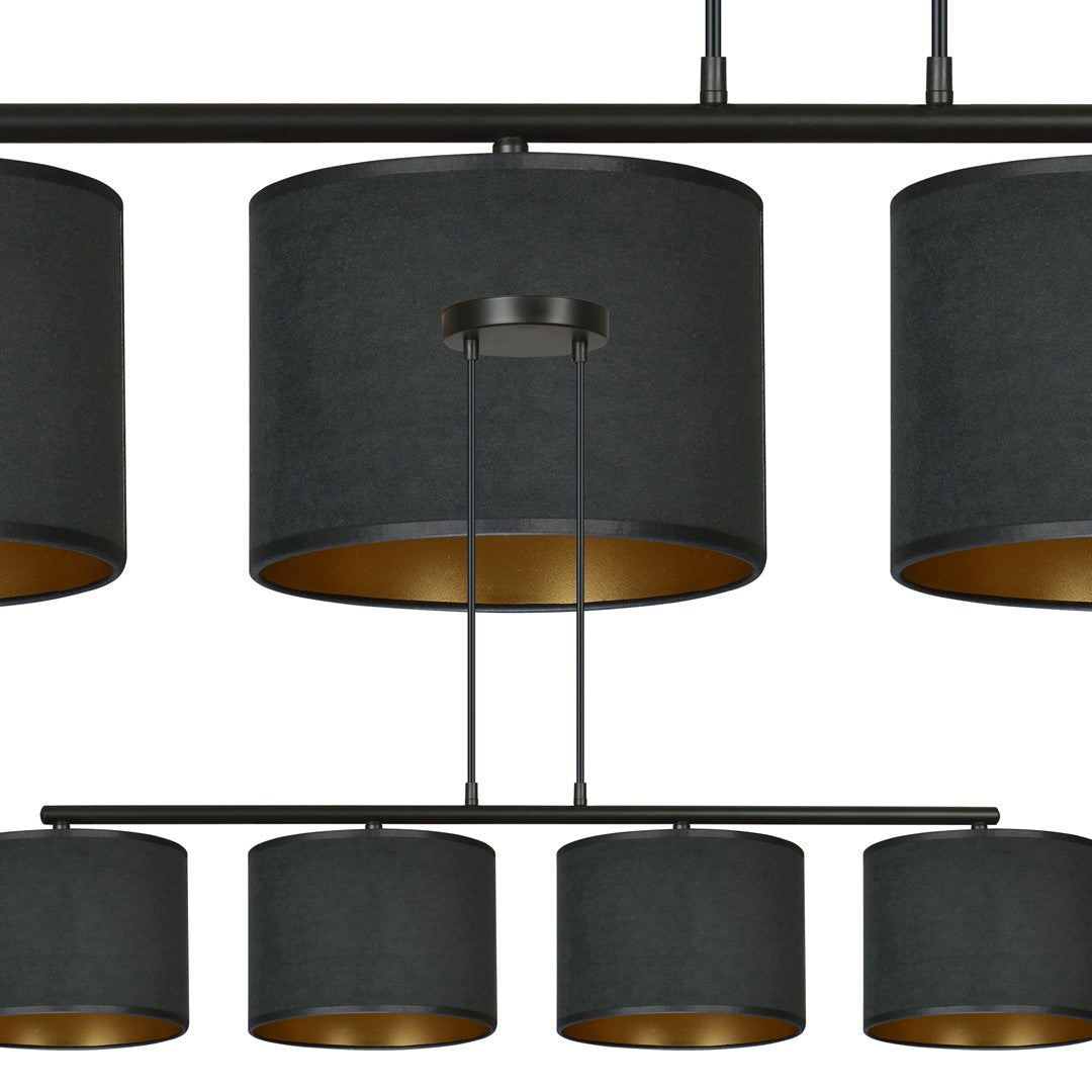 Loftlampe HILDE 4 - Sort / Guld - Nordic Unique
