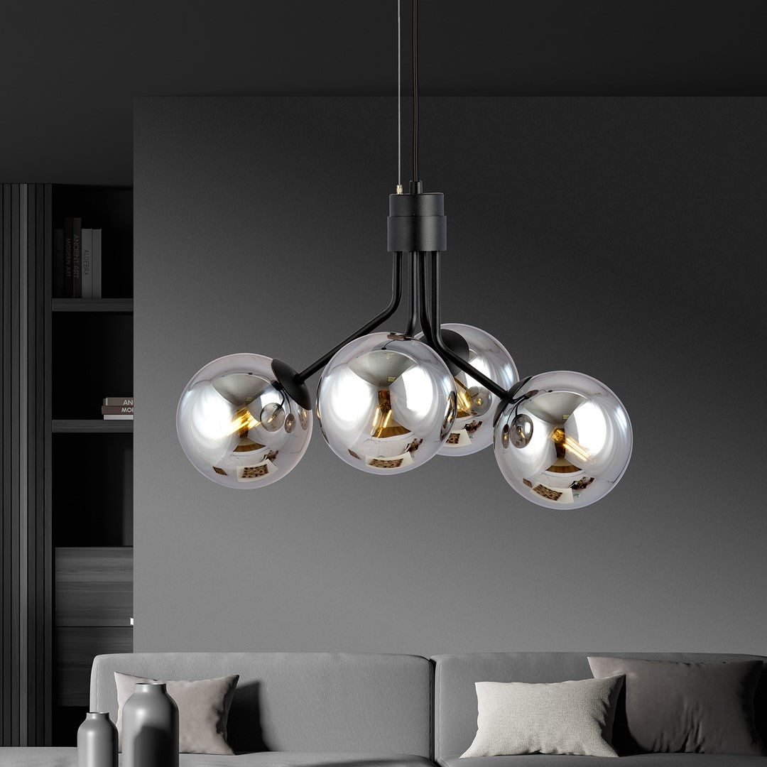 Loftlampe NOVA 4 - Sort / Grafit - Nordic Unique