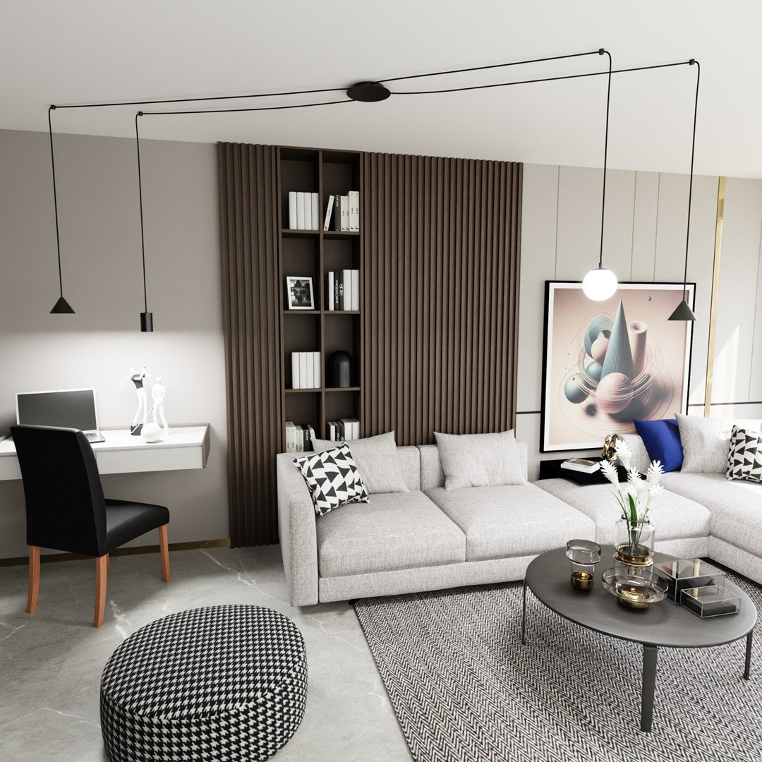 Loftlampe FUJI 4 - Sort - Nordic Unique