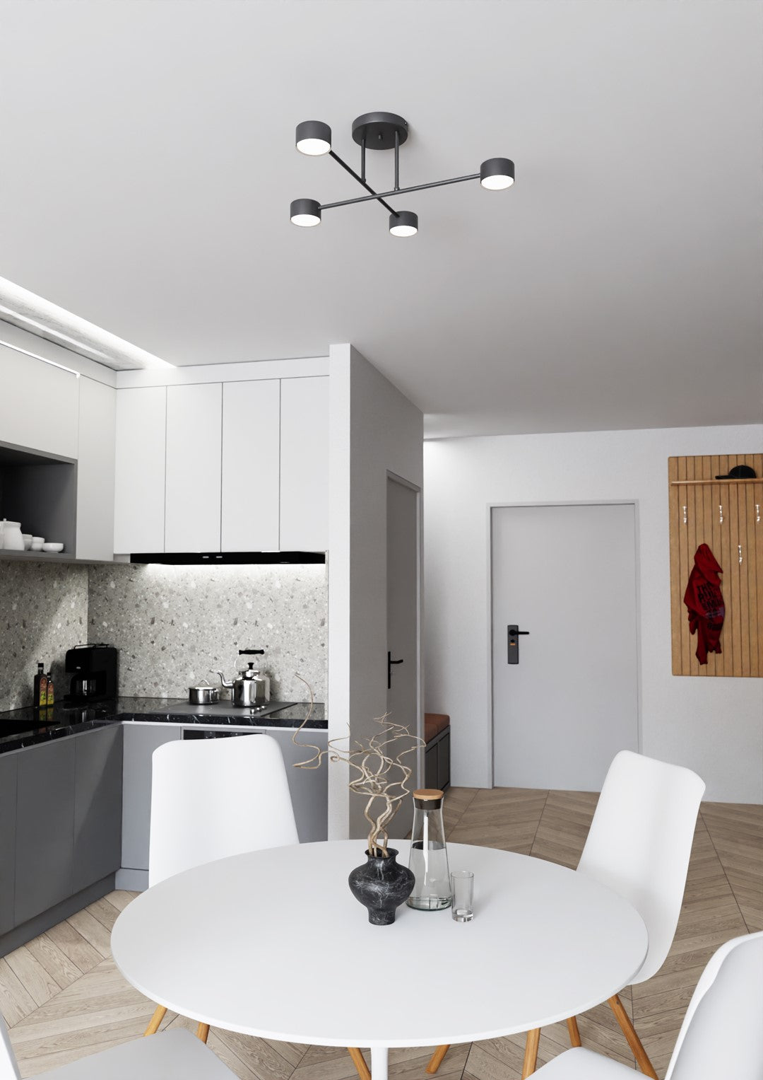 Loftlampe HALO 4 - Sort - Nordic Unique