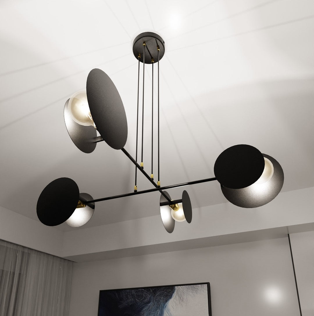 Loftlampe IDEA 4 - Sort - Nordic Unique