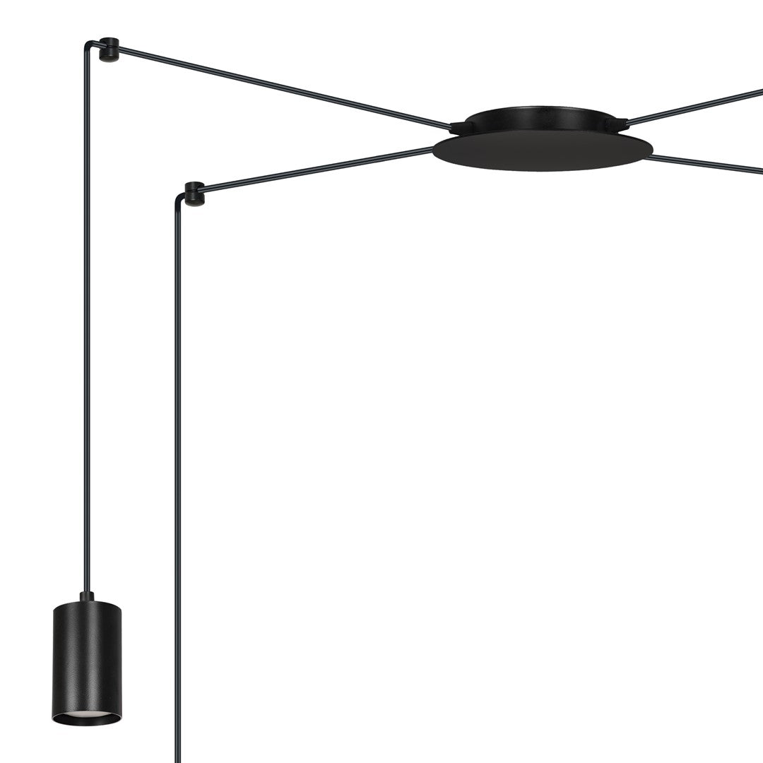 Loftlampe TRAKER 4 - Sort - Nordic Unique