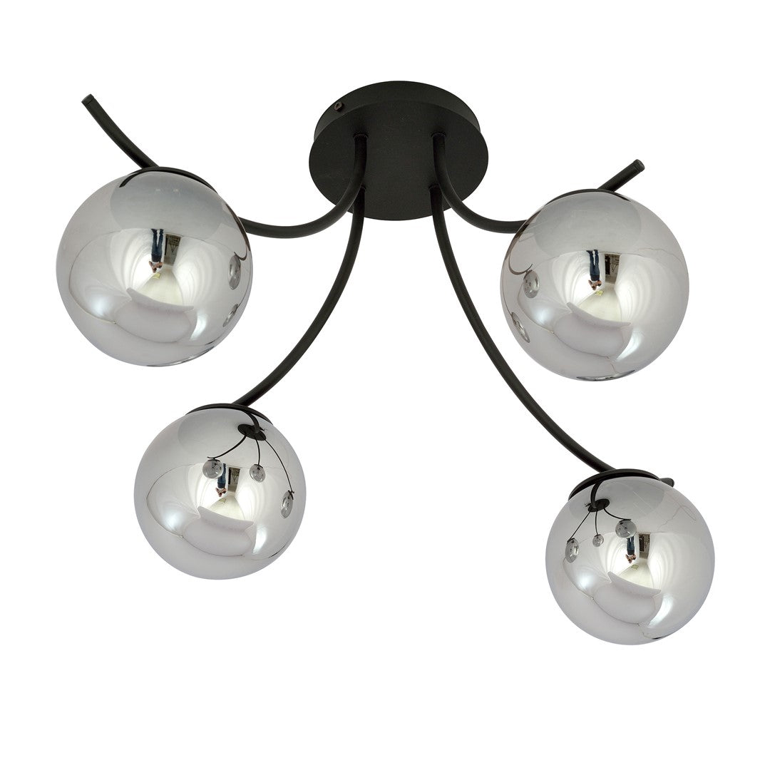 Loftlampe BOSTON 4 - Sort / Grafit - Nordic Unique