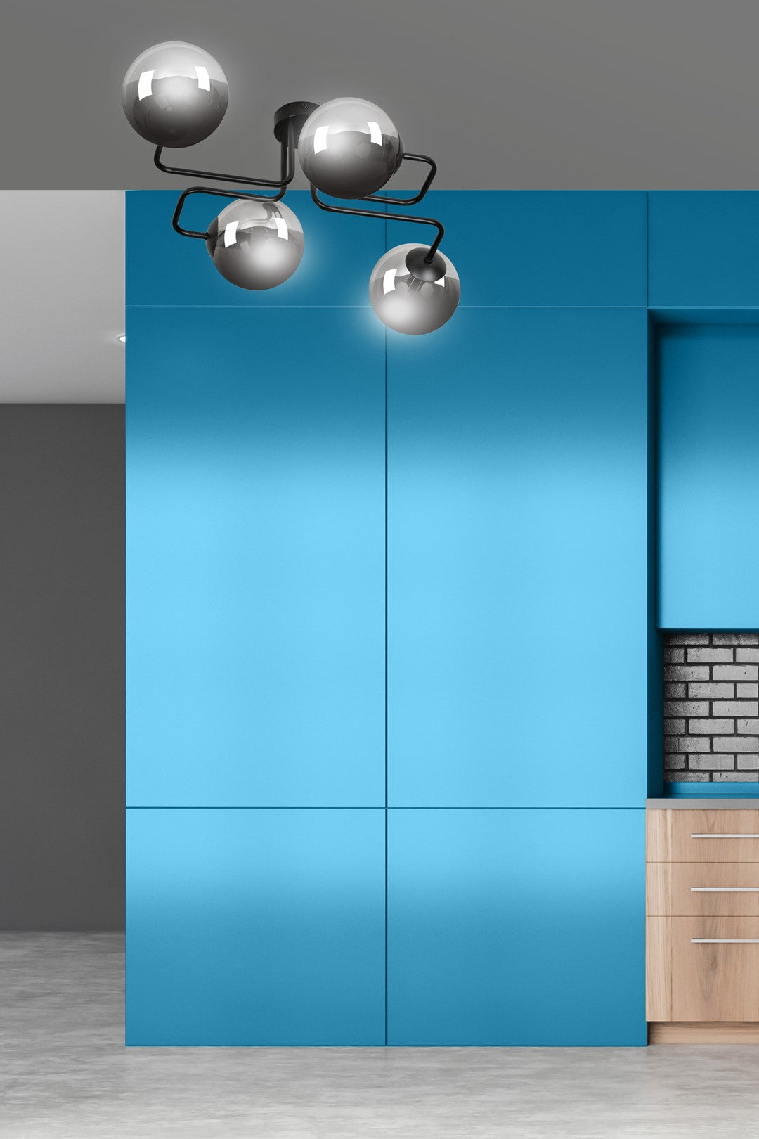 Loftlampe BRENDI 4 - Sort / Grafit - Nordic Unique