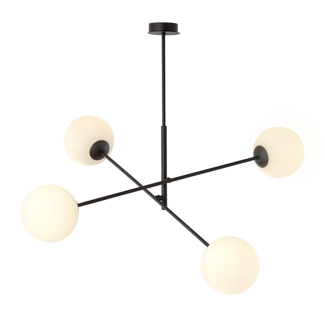 Loftlampe LINEAR 4 - Sort / Hvid - Nordic Unique