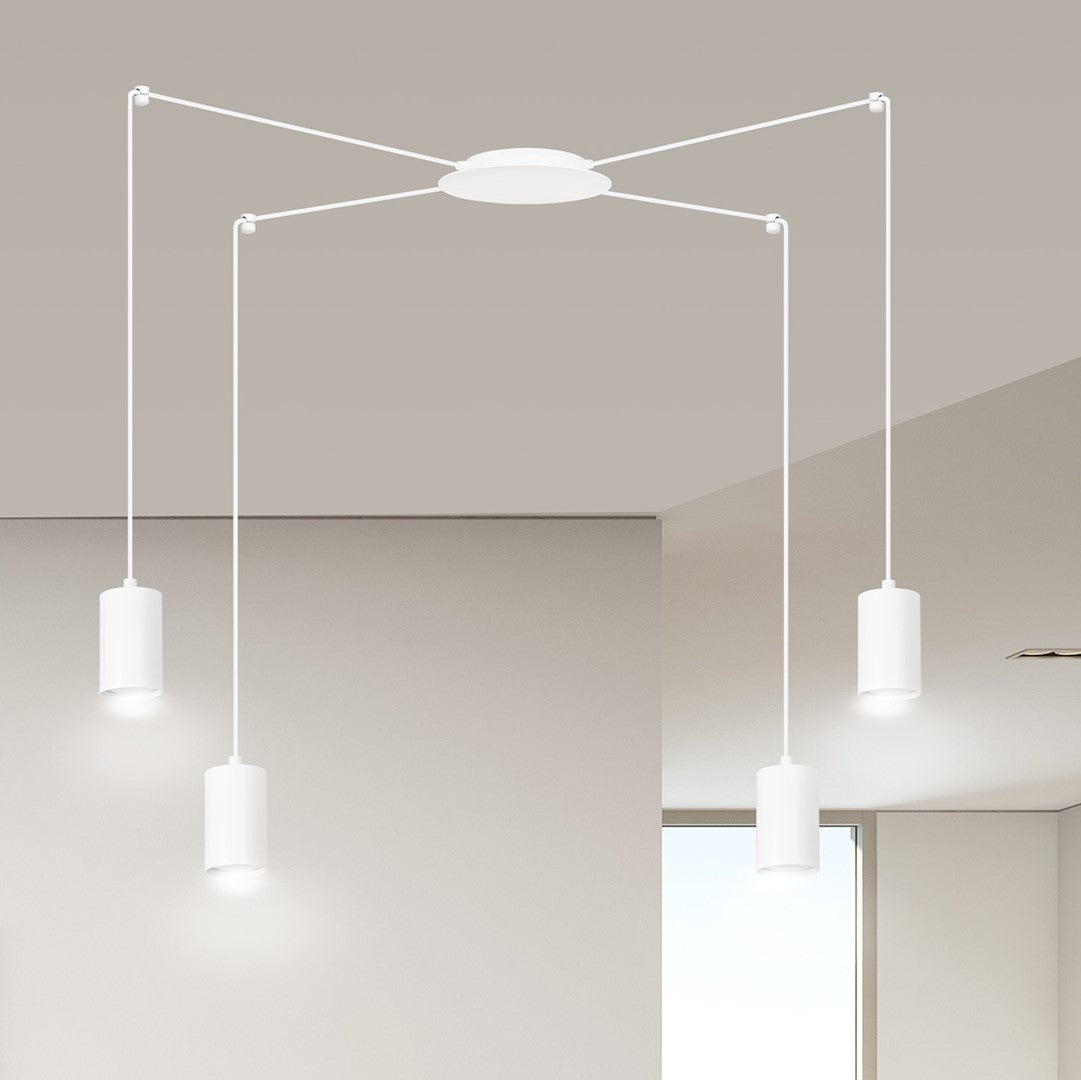 Loftlampe TRAKER 4 - Hvid - Nordic Unique