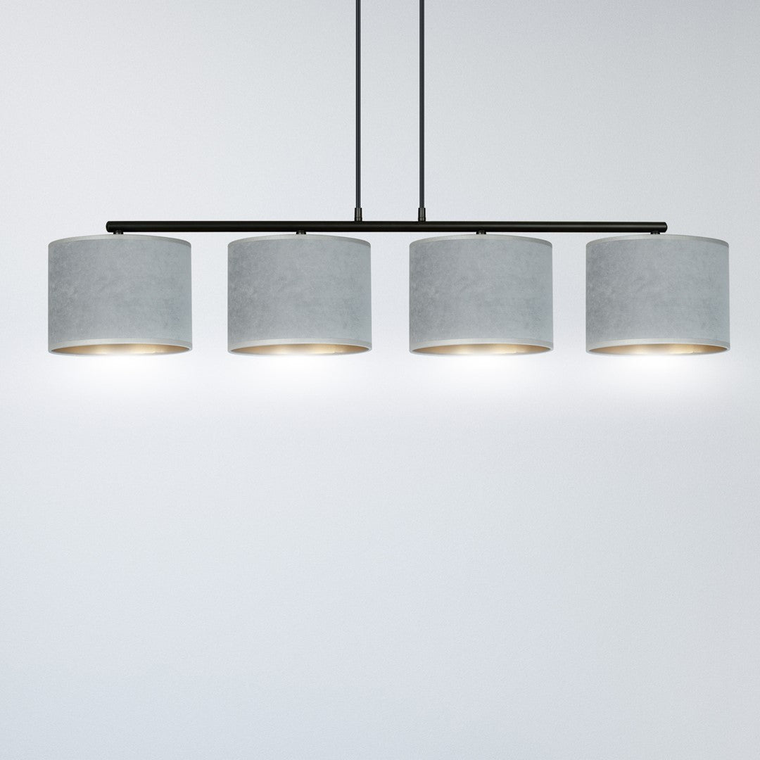 Loftlampe HILDE 4 - Sort / Grå / Guld - Nordic Unique