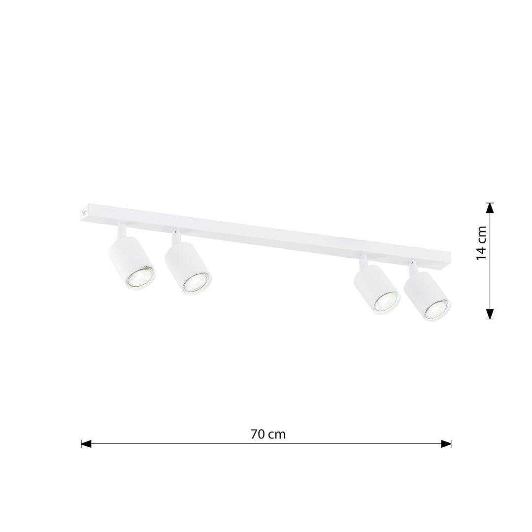 Loftlampe FLASH 4 - Hvid - Nordic Unique