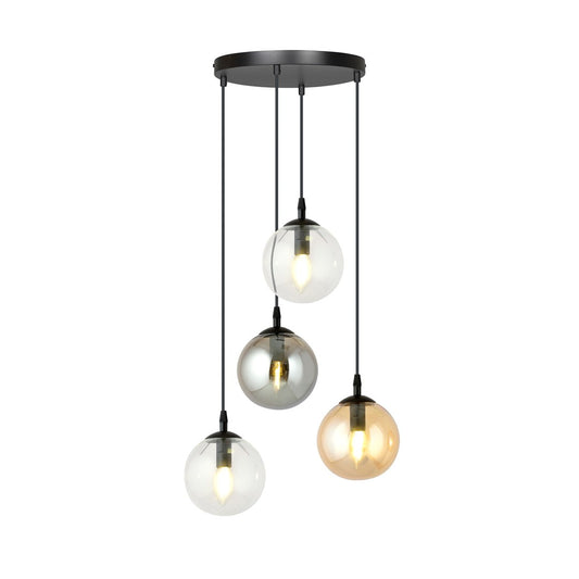 Loftlampe COSMO 4 Premium - Sort / Grafit / Rav - Nordic Unique