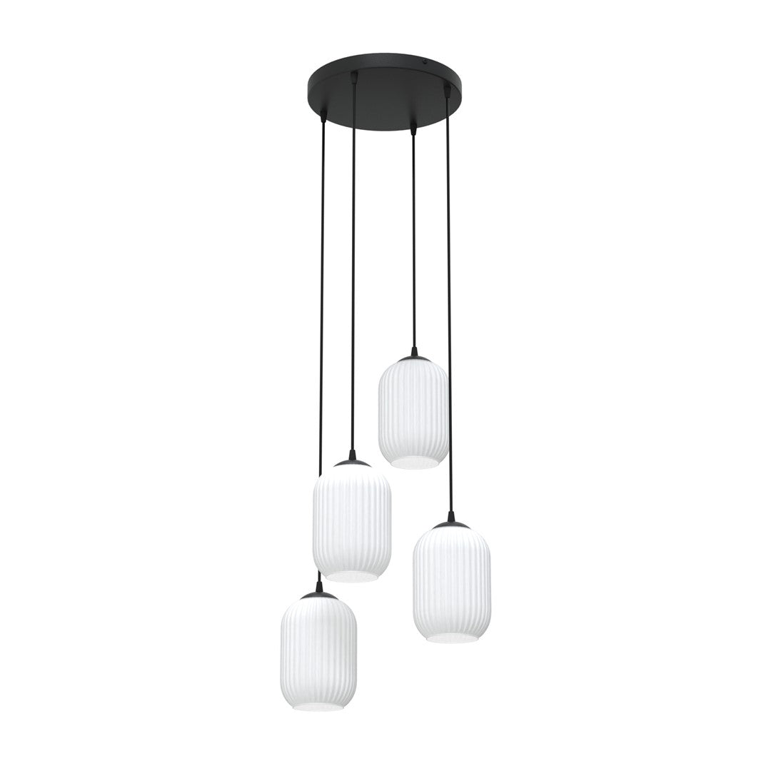 Loftlampe VERDI 4 Premium - Sort / Hvid - Nordic Unique