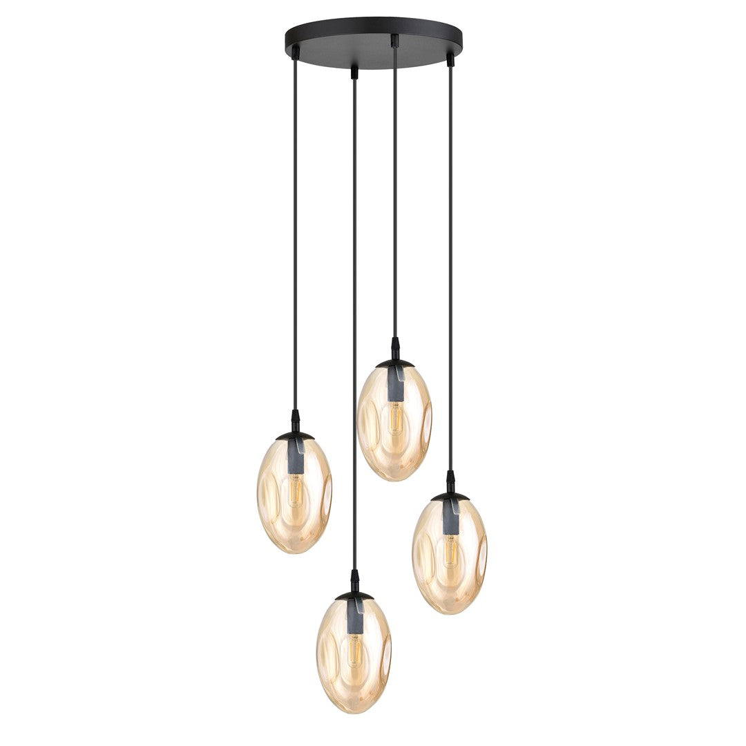 Loftlampe ASTRAL 4 Premium - Sort / Rav - Nordic Unique