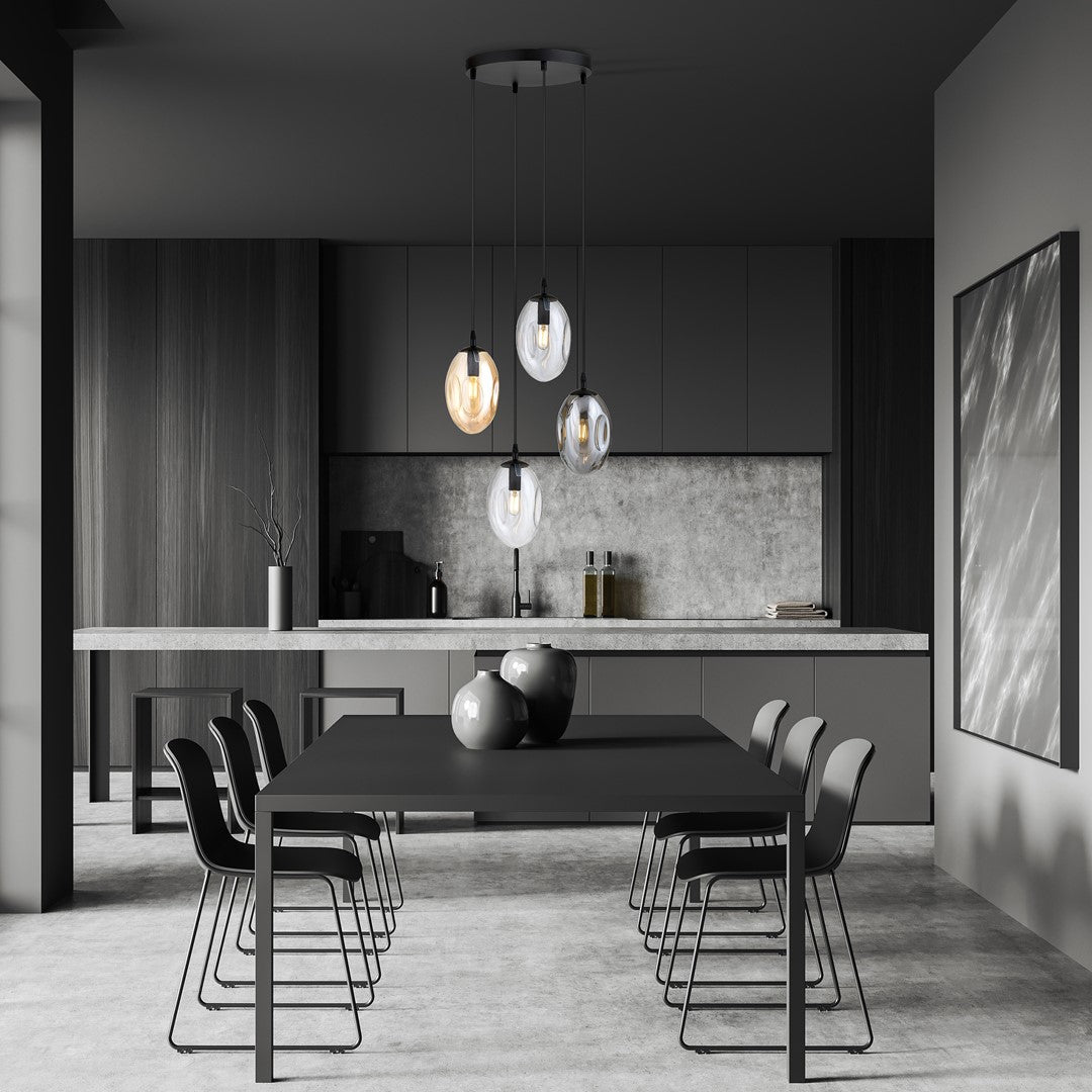 Loftlampe ASTRAL 4 Premium - Sort / Grafit / Rav - Nordic Unique