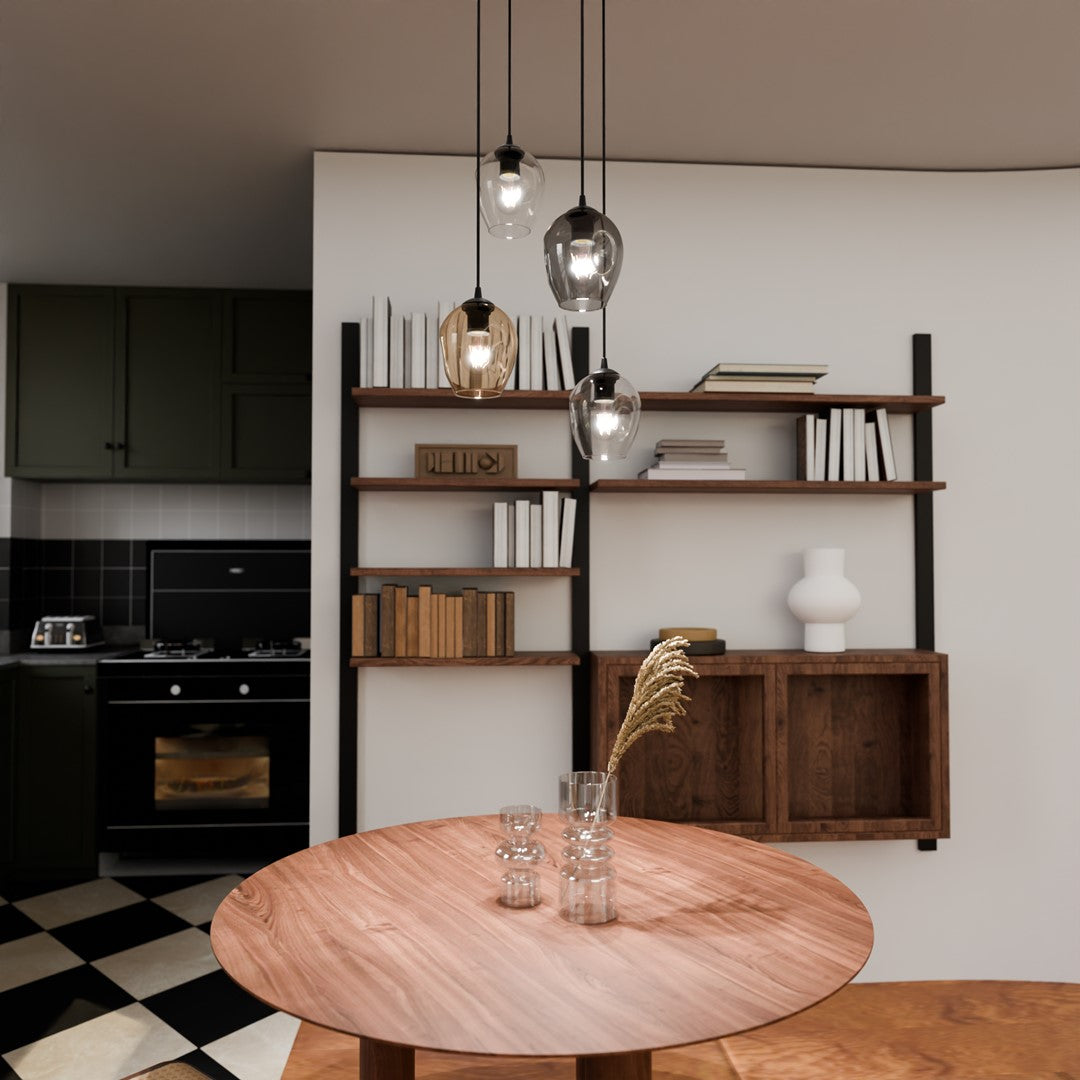 Loftlampe ISTAR 4 - Sort / Grafit / Rav - Nordic Unique