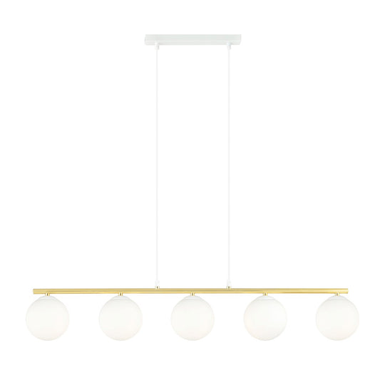 Loftlampe ALLORA 5 - Guld / Hvid - Nordic Unique
