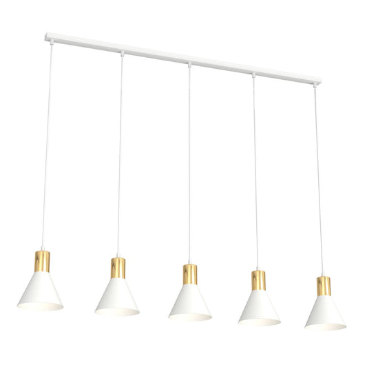 Loftlampe ROSA 5 - Hvid / Guld - Nordic Unique