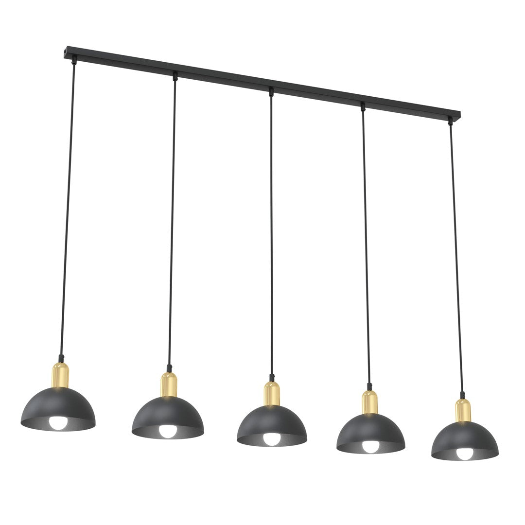 Loftlampe MOTOR 5 - Sort / Guld - Nordic Unique