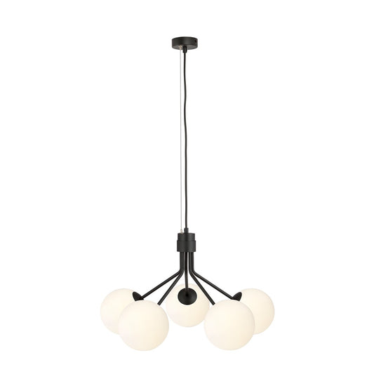 Loftlampe NOVA 5 - Sort / Hvid - Nordic Unique