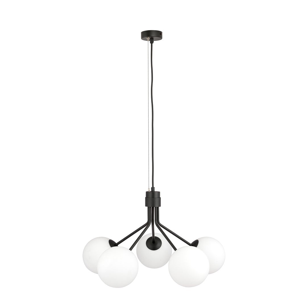 Loftlampe NOVA 5 - Sort / Hvid - Nordic Unique
