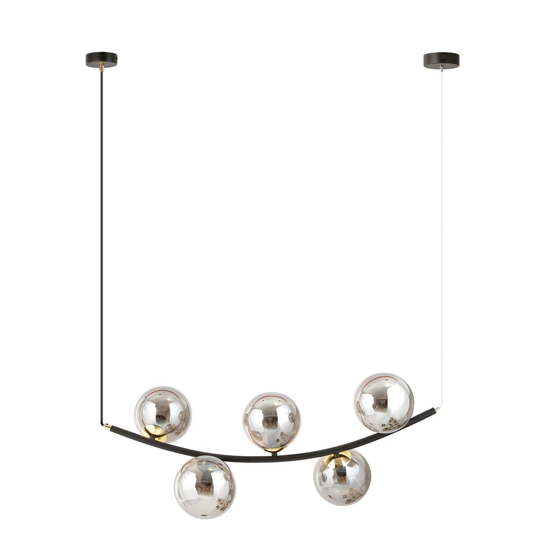 Loftlampe RITZ 5 - Sort / Grafit / Guld - Nordic Unique