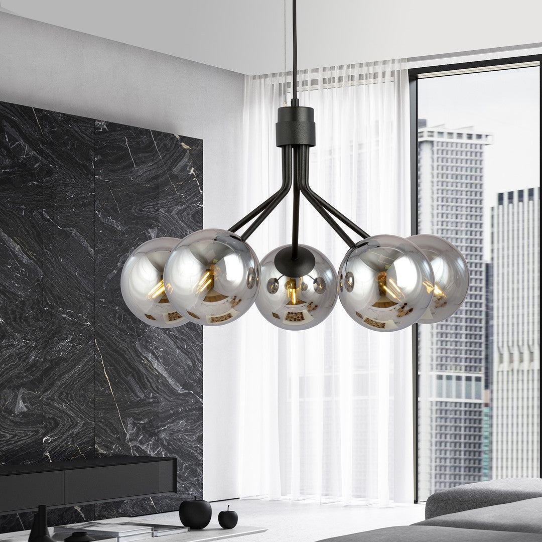 Loftlampe NOVA 5 - Sort / Grafit - Nordic Unique