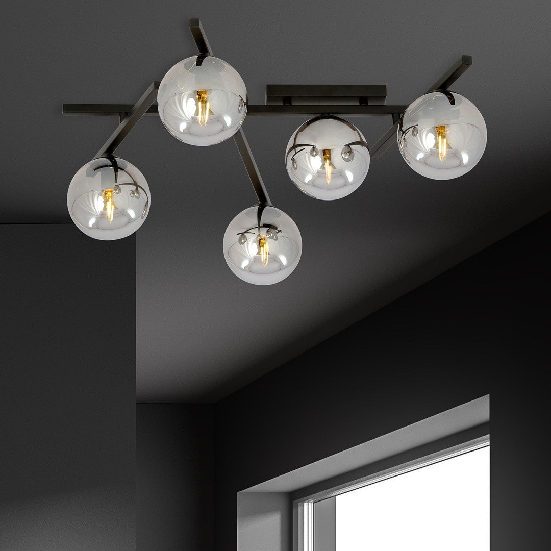 Loftlampe SMART 5 - Sort / Grafit - Nordic Unique