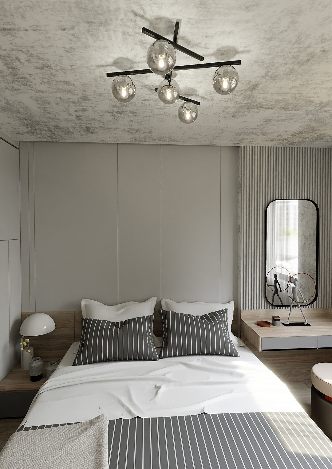 Loftlampe SMART 5 - Sort / Grafit - Nordic Unique