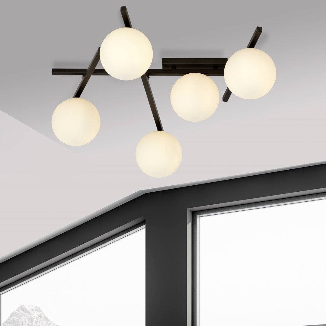 Loftlampe SMART 5 - Sort / Hvid - Nordic Unique