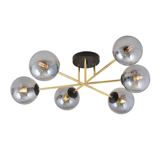 Loftlampe MAGNUM 6 - Sort / Grafit / Guld - Nordic Unique