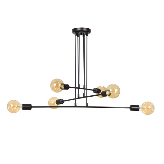 Loftlampe MULTIPO 6 - Sort / Rav - Nordic Unique