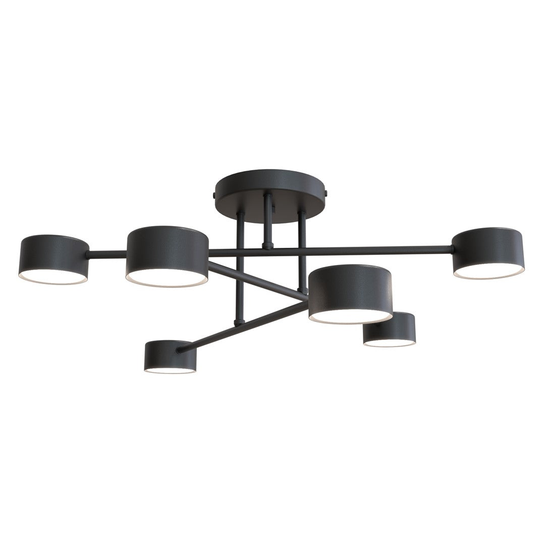 Loftlampe HALO 6 - Sort - Nordic Unique