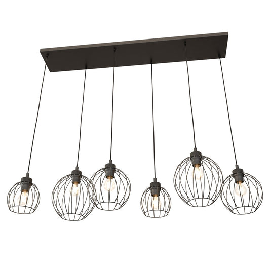 Loftlampe NANDO 6 - Sort - Nordic Unique