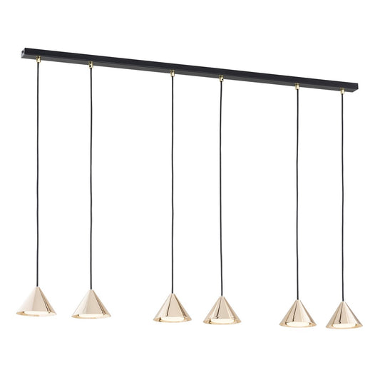 Loftlampe ELIT 6 - Sort / Guld - Nordic Unique
